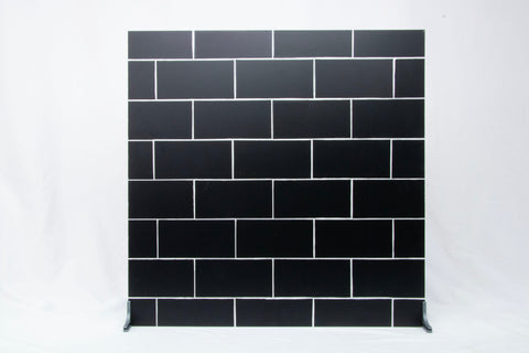 Black Subway Tile/White Subway Tile