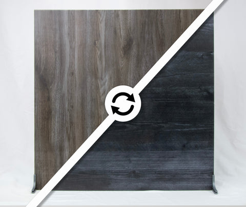 Black Vintage Wood/Brown Vintage Wood